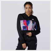 Black/Magnet NB Athletics Erin Loree Half-zip Hoodie | New Balance Clothing