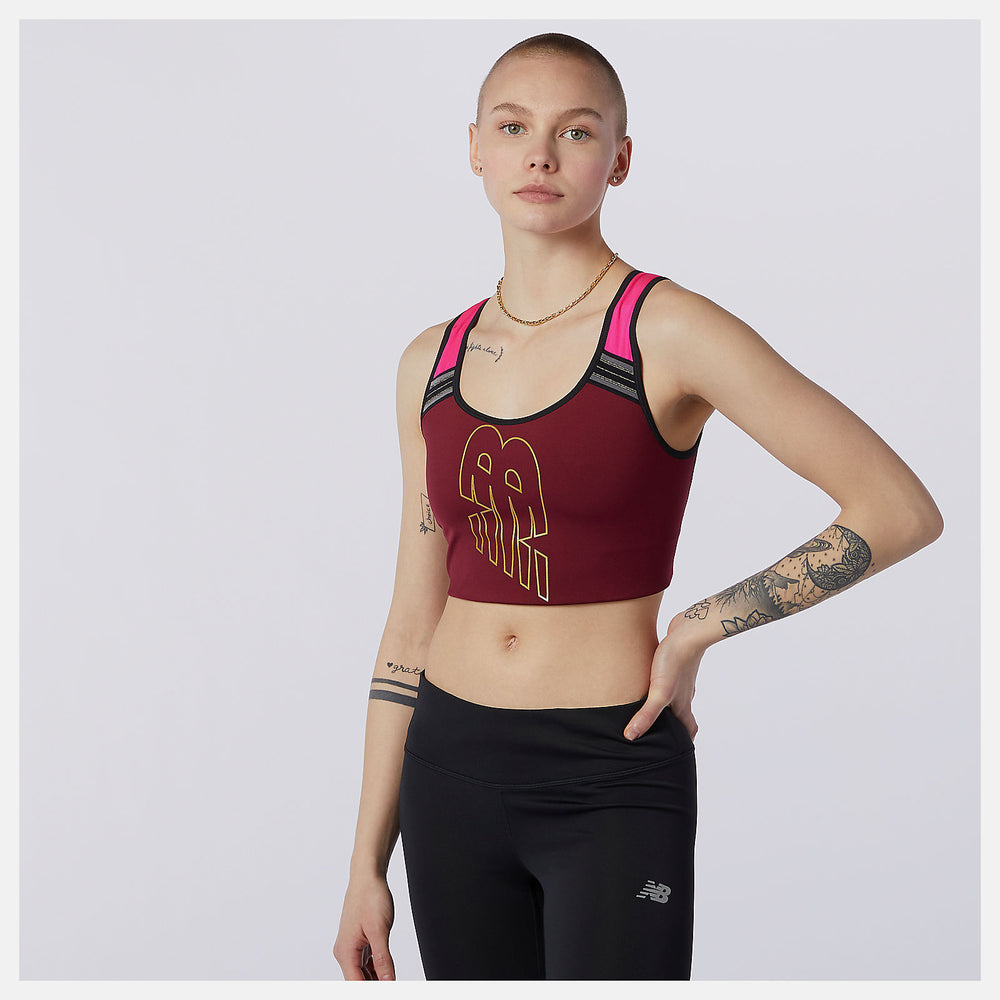 Garnet Achiever Crop Top | New Balance Clothing