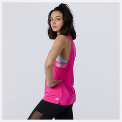 Pink Glo Relentless Sweat Tank | New Balance Clothing
