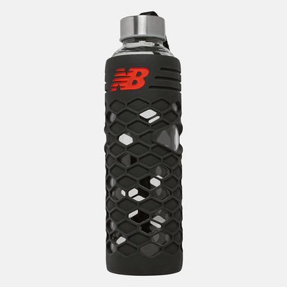 Black 20 oz Glass Water Bottle | New Balance Accessories