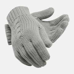 Athletic Grey Lux Knit Gloves | New Balance Accessories