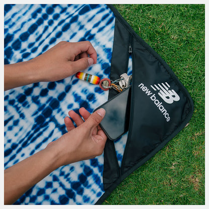 Indigo/White Slowtide X New Balance Camp Blanket | New Balance Accessories
