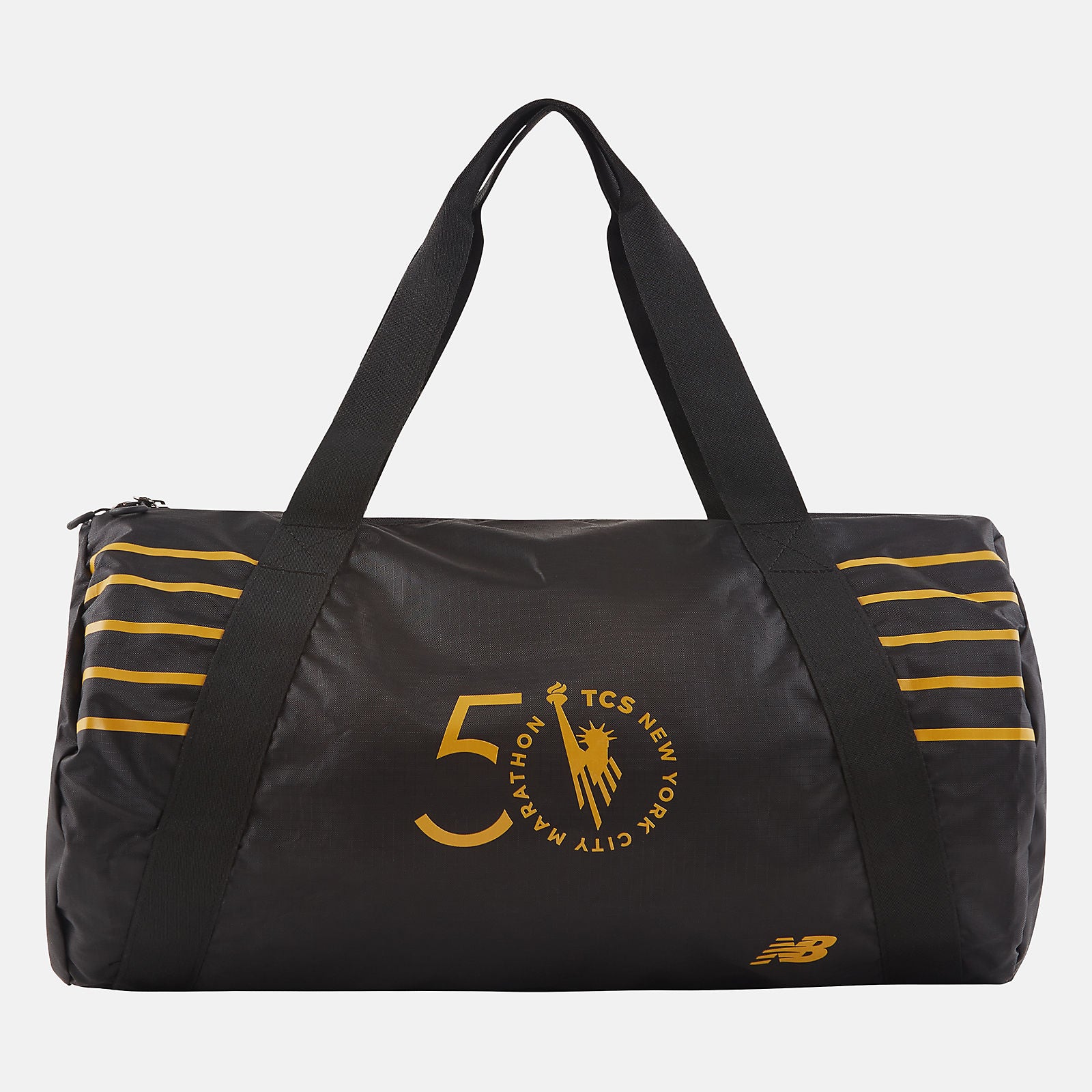 Black NYC Marathon Packable Duffel | New Balance Accessories