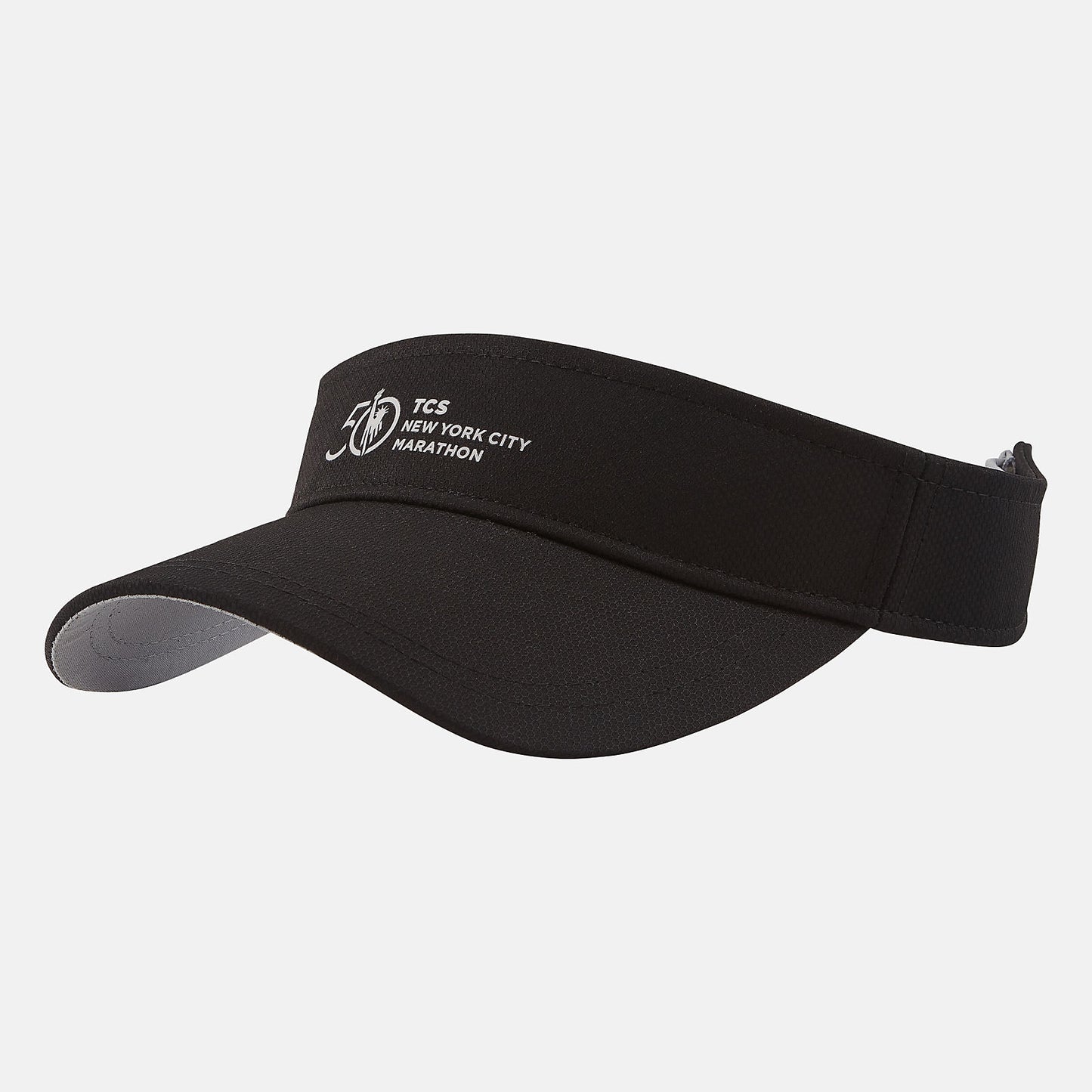 Black NYC Marathon Performance Visor | New Balance Accessories
