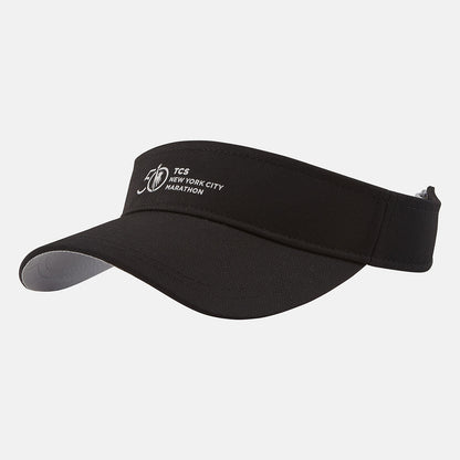 Black NYC Marathon Performance Visor | New Balance Accessories