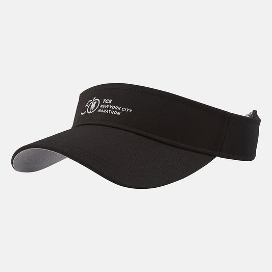 Black NYC Marathon Performance Visor | New Balance Accessories