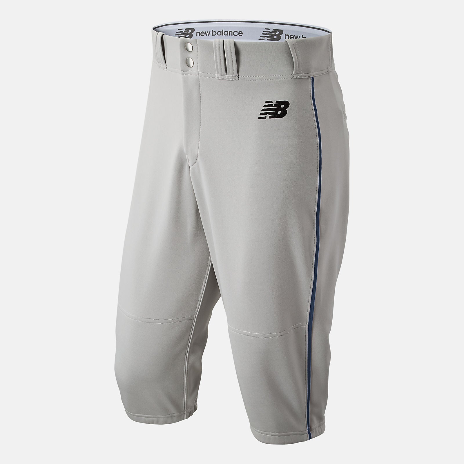 Grey/Navy Adversary 2 Baseball Piped Knicker Athletic | New Balance Clothing