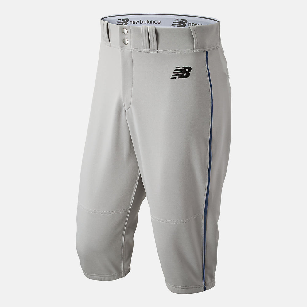 Grey/Navy Adversary 2 Baseball Piped Knicker Athletic | New Balance Clothing