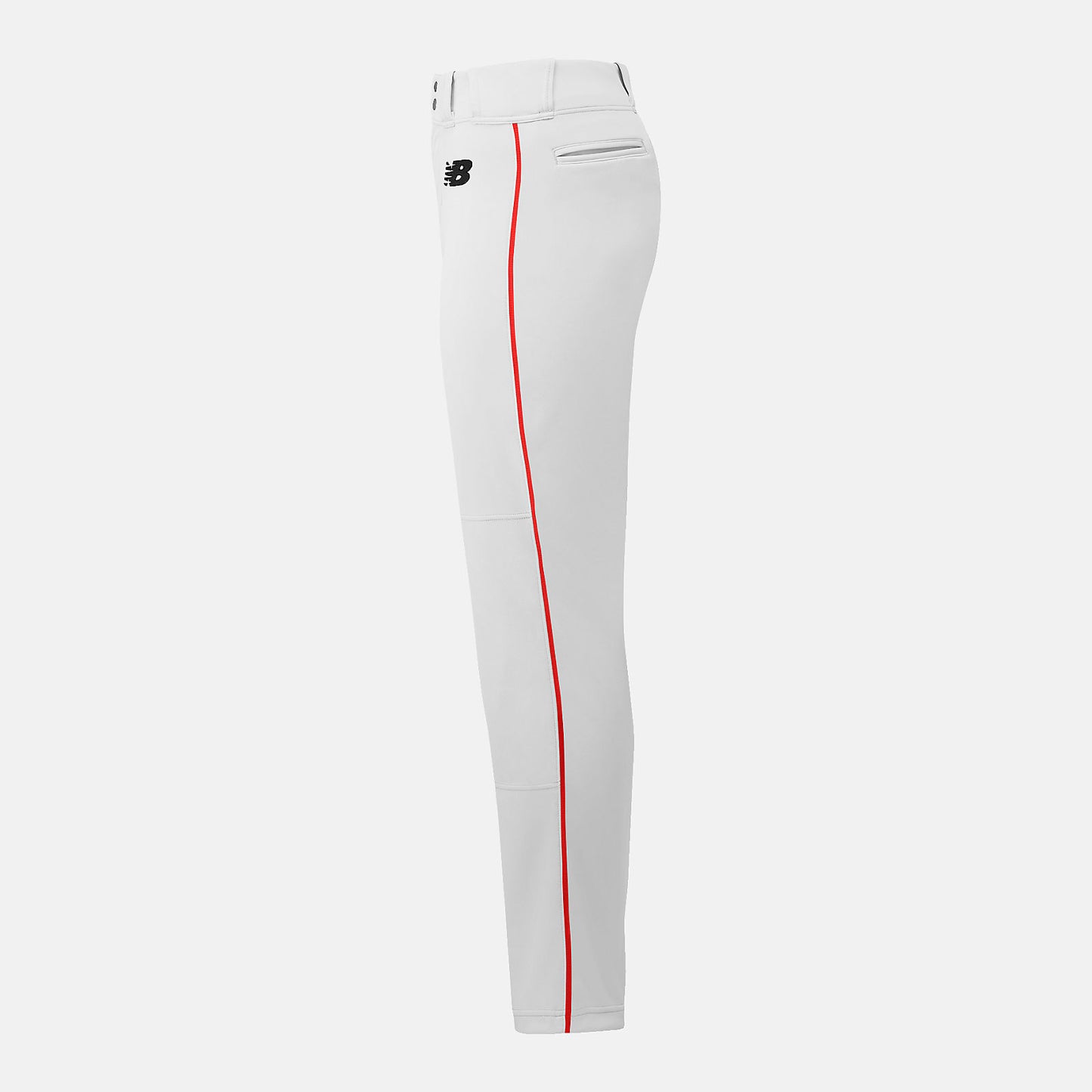 White/Red Adversary 2 Baseball Piped Pant Tapered | New Balance Clothing