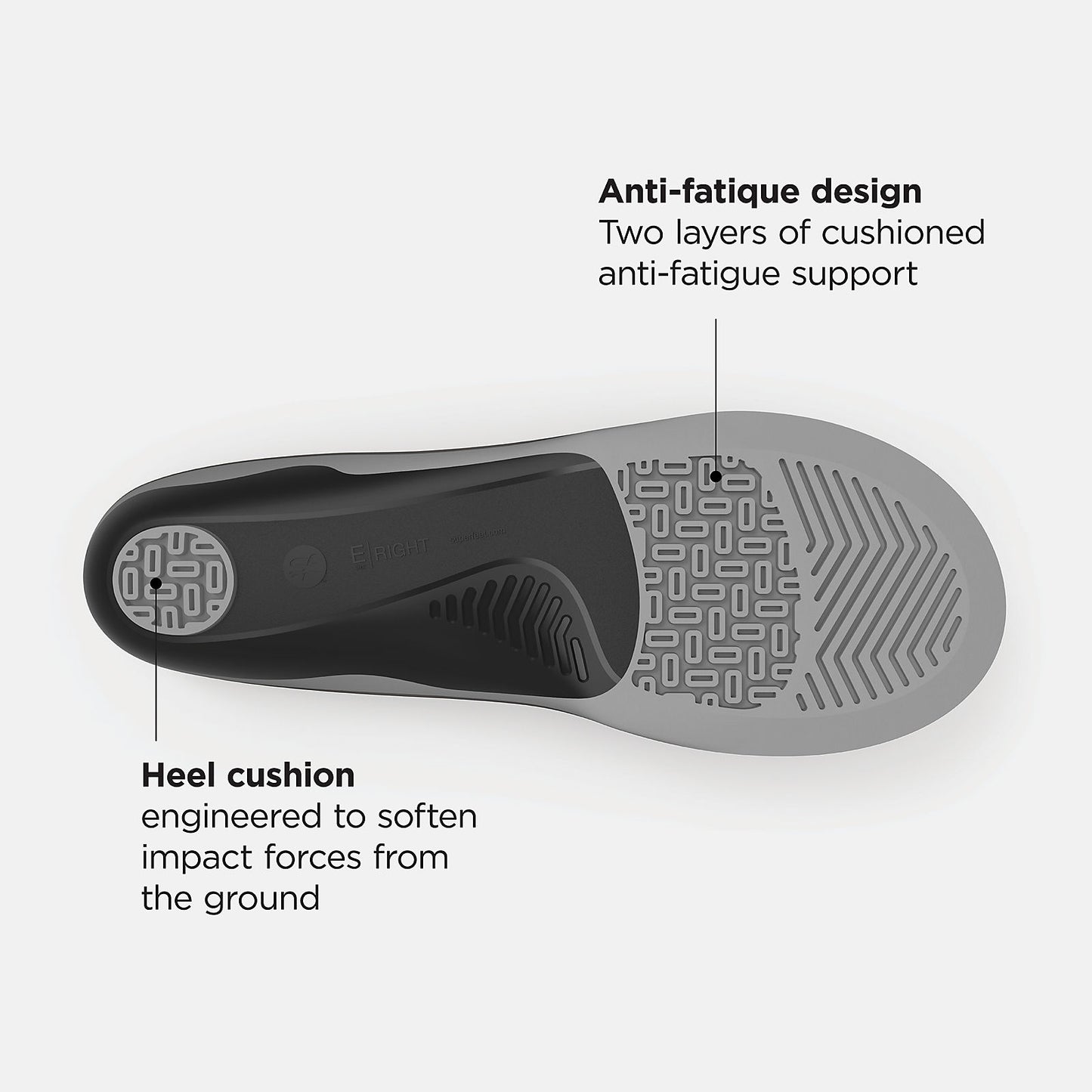 Light Grey/Black and Grey Casual Flex Cushion Insole | New Balance Accessories