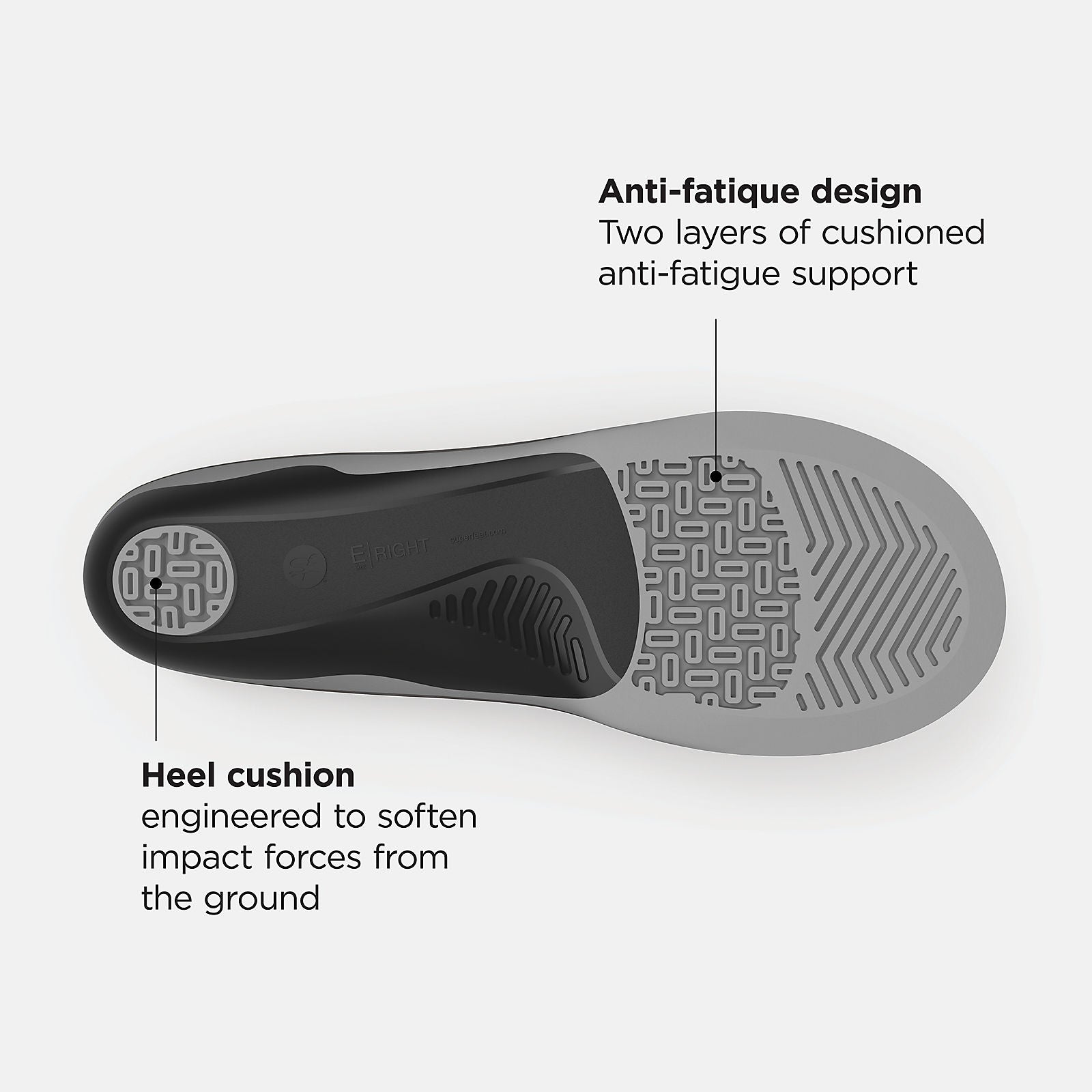 Light Grey/Black and Grey Casual Flex Cushion Insole | New Balance Accessories