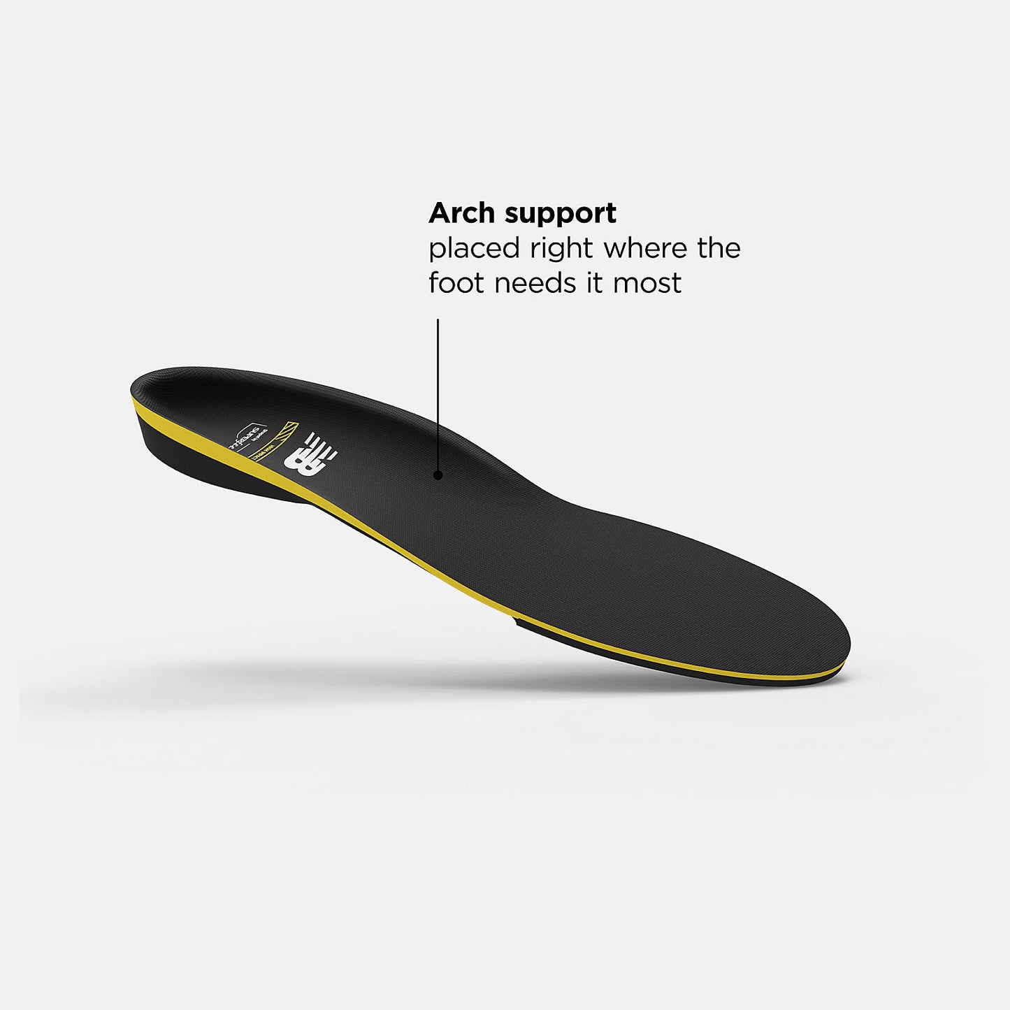 Black/Atomic Yellow Sport High Impact Insole | New Balance Accessories