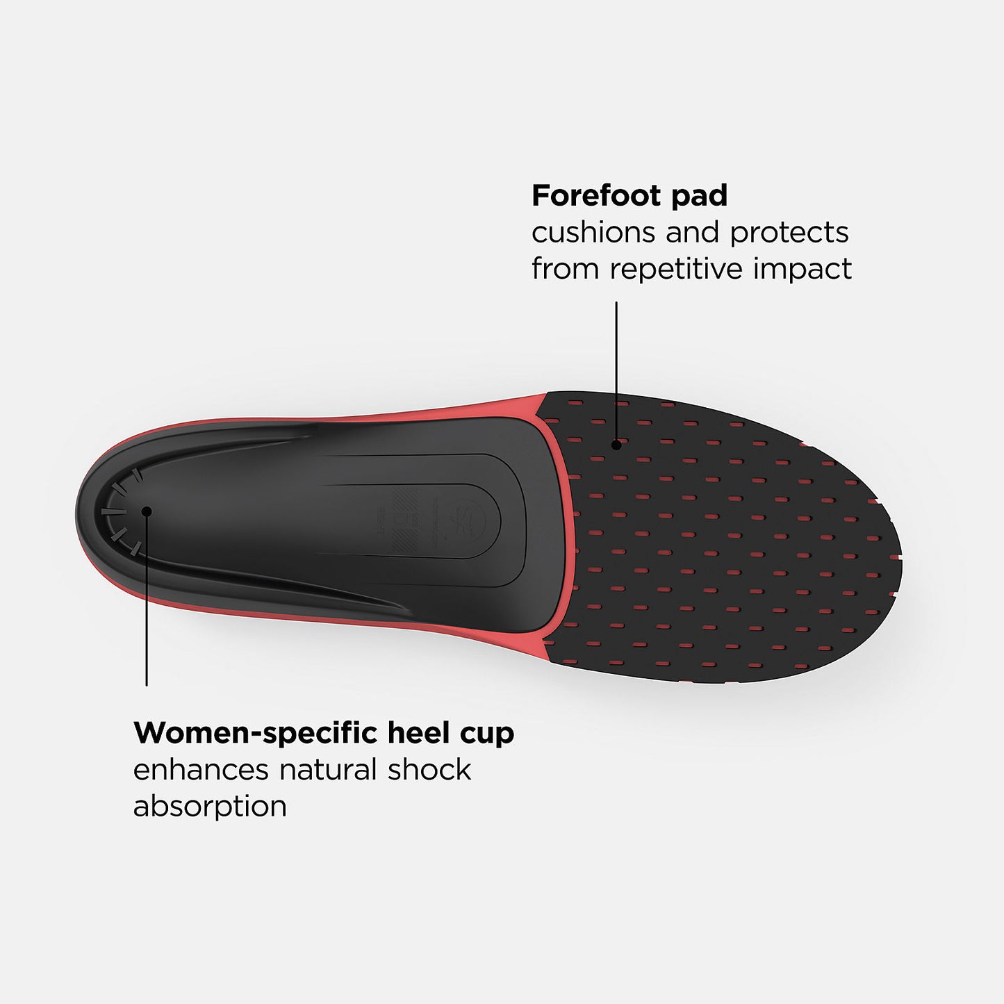 Black/Varsity Orange Sport Women High Impact Insole | New Balance Accessories