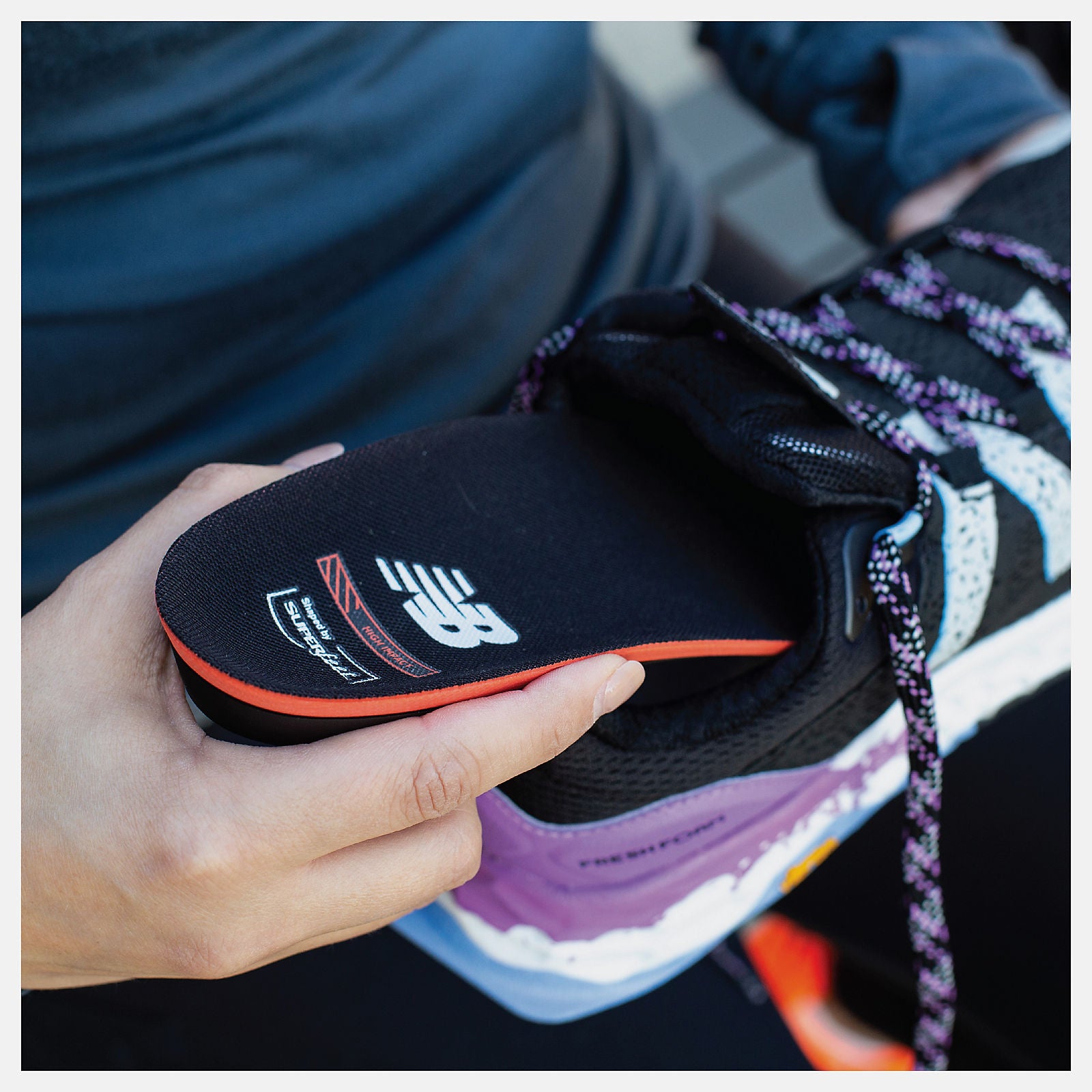 Black/Varsity Orange Sport Women High Impact Insole | New Balance Accessories