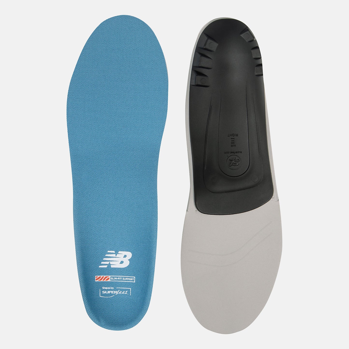 Light Grey/Black and Light Blue Casual Slim-Fit Arch Support Insole | New Balance Accessories