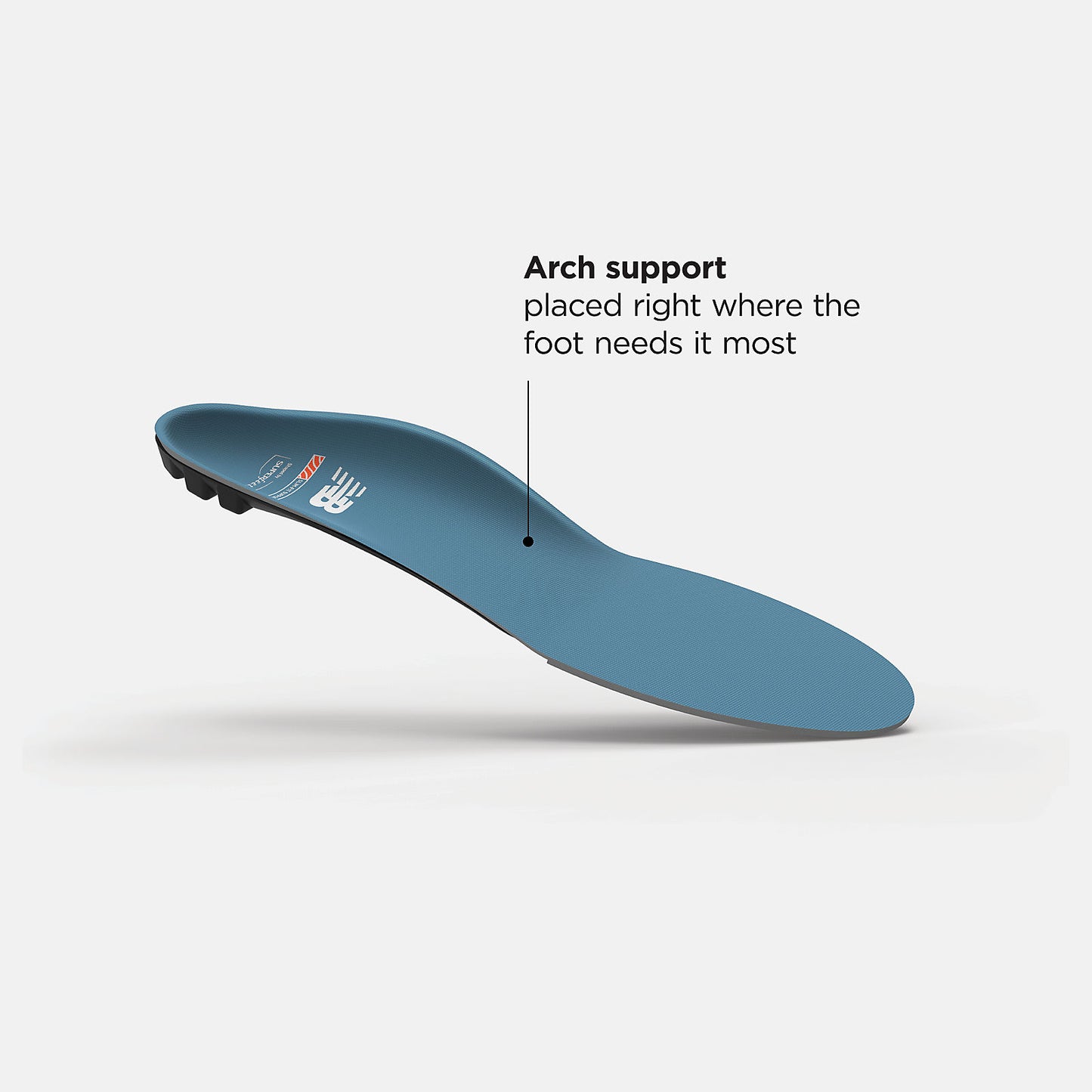 Light Grey/Black and Light Blue Casual Slim-Fit Arch Support Insole | New Balance Accessories
