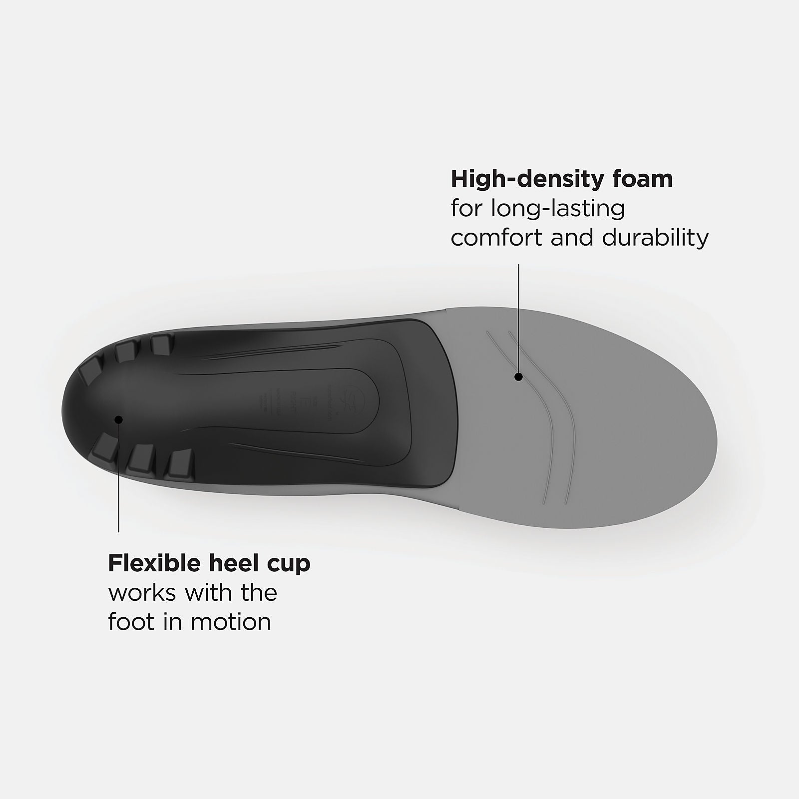 Light Grey/Black and Light Blue Casual Slim-Fit Arch Support Insole | New Balance Accessories