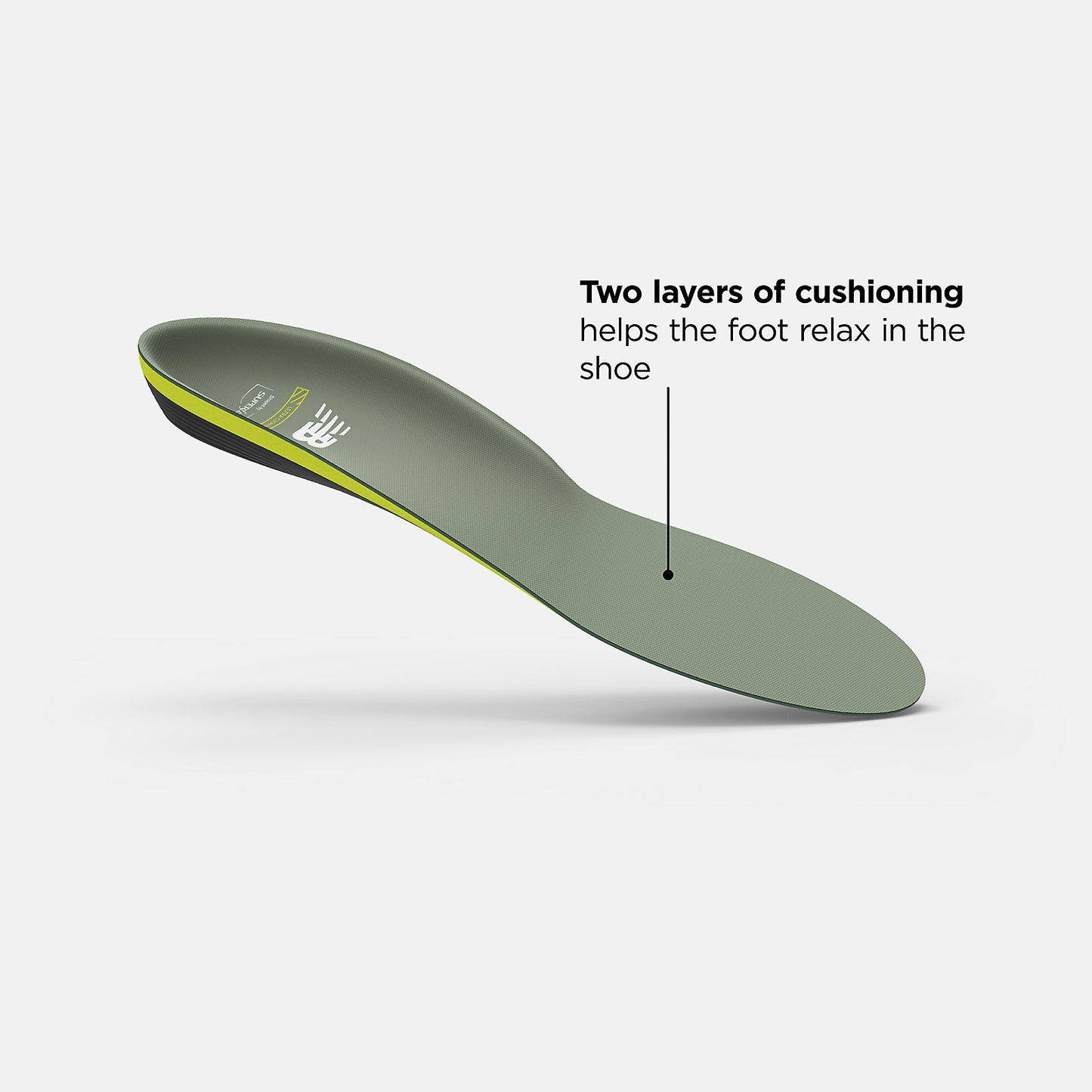 Hi Lite/Black Running Ultra Cushion CFX Insole | New Balance Accessories