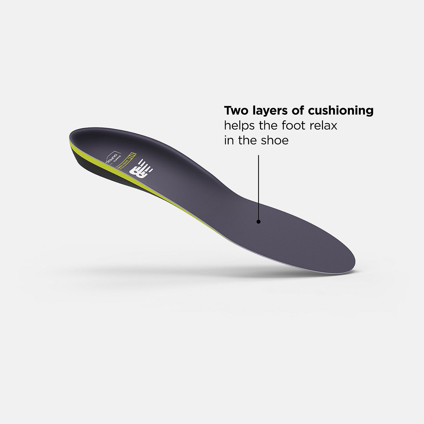Hi Lite/Black and Purple Running Women Ultra Cushion CFX Insole | New Balance Accessories