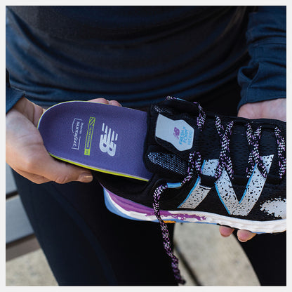 Hi Lite/Black and Purple Running Women Ultra Cushion CFX Insole | New Balance Accessories