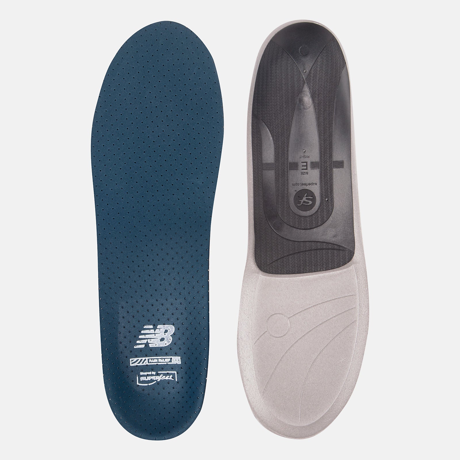 Light Grey/Black and Teal Casual Pain Relief CFX Insole | New Balance Accessories