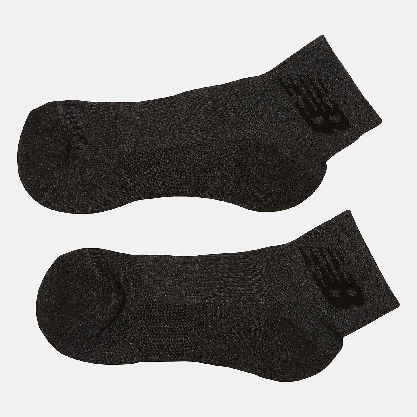 Grey Cooling Cushion Performance Quarter Socks 2 Pair | New Balance Accessories