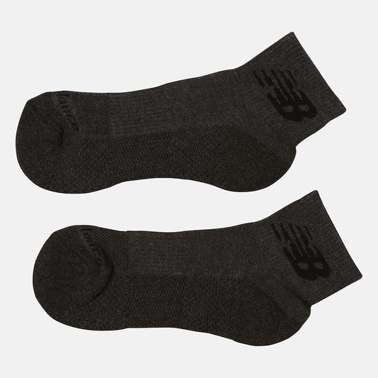 Grey Cooling Cushion Performance Quarter Socks 2 Pair | New Balance Accessories