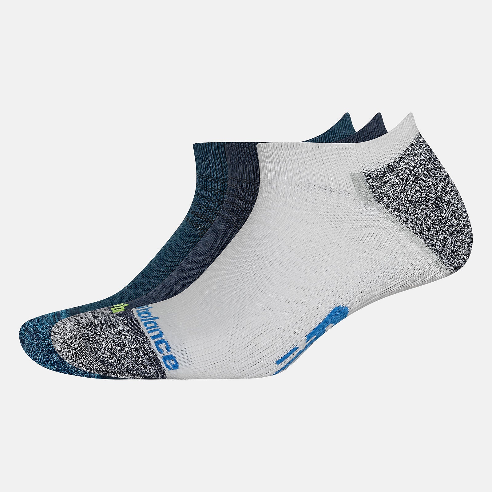 Navy Strategic Cushion No Show Socks 3 Pack | New Balance Accessories