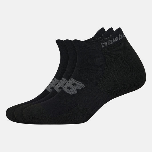 Black Strategic Cushion Low-Cut Tab Socks 3 Packs | New Balance Accessories
