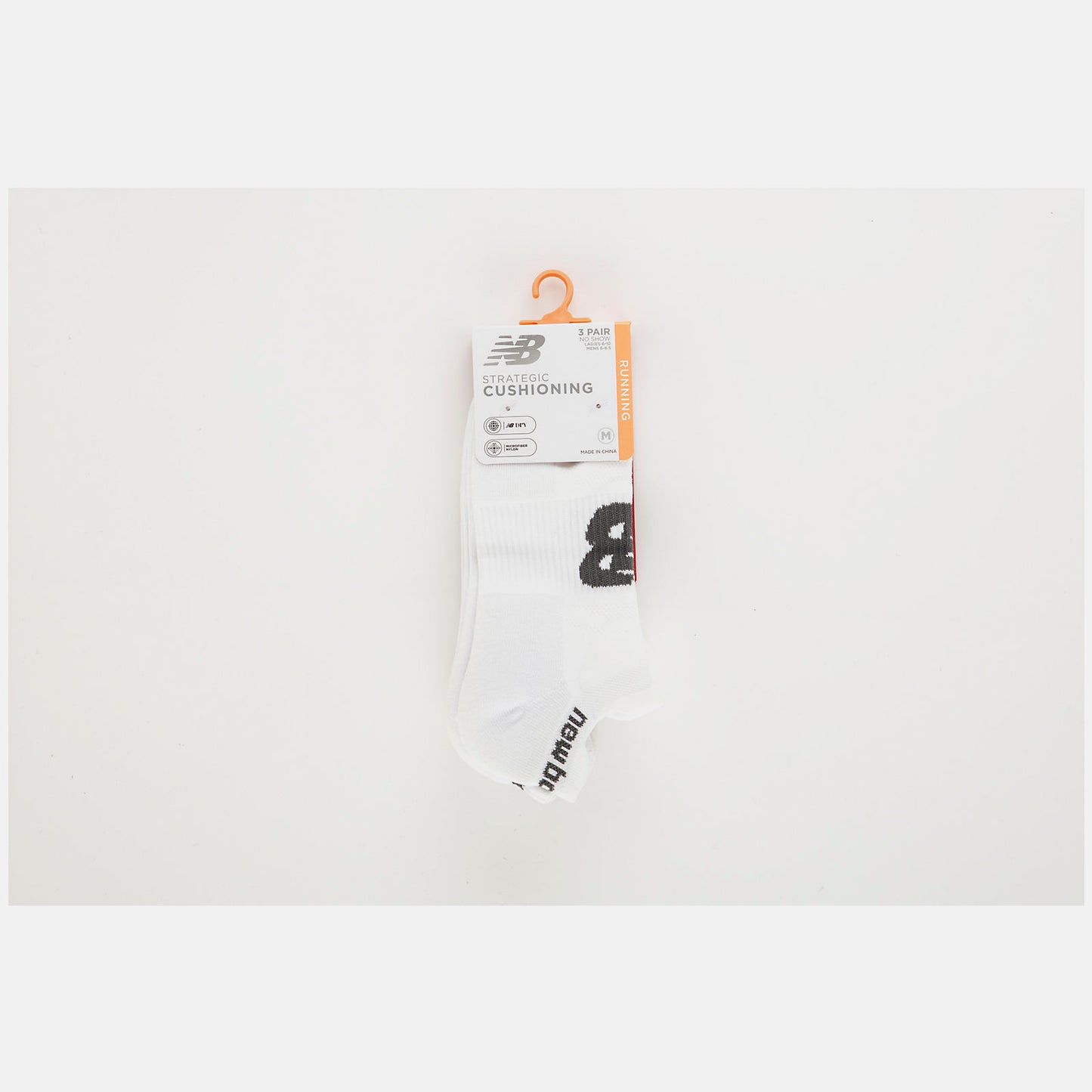 White Strategic Cushion Low-Cut Tab Socks 3 Packs | New Balance Accessories