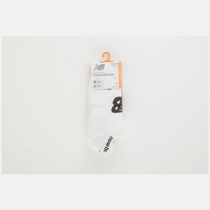 White Strategic Cushion Low-Cut Tab Socks 3 Packs | New Balance Accessories