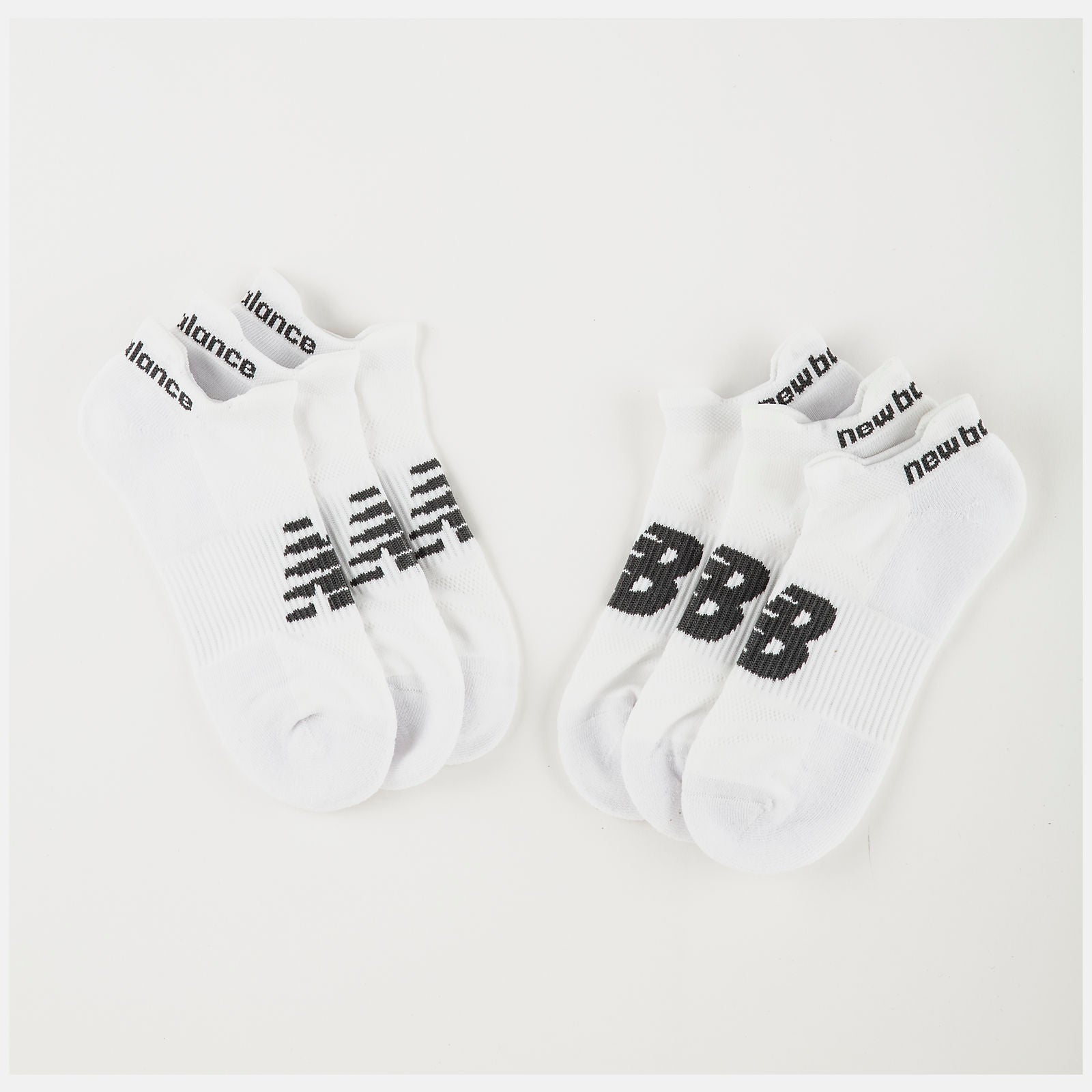 White Strategic Cushion Low-Cut Tab Socks 3 Packs | New Balance Accessories