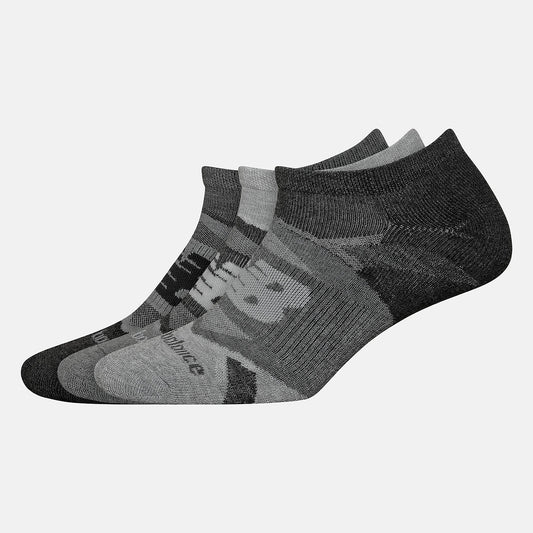 Grey Performance Cushion No Show Socks 3 Pack | New Balance Accessories