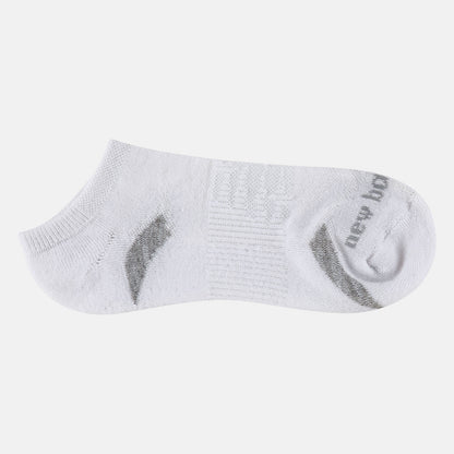 White Performance Cushion No Show Socks 3 Pack | New Balance Accessories