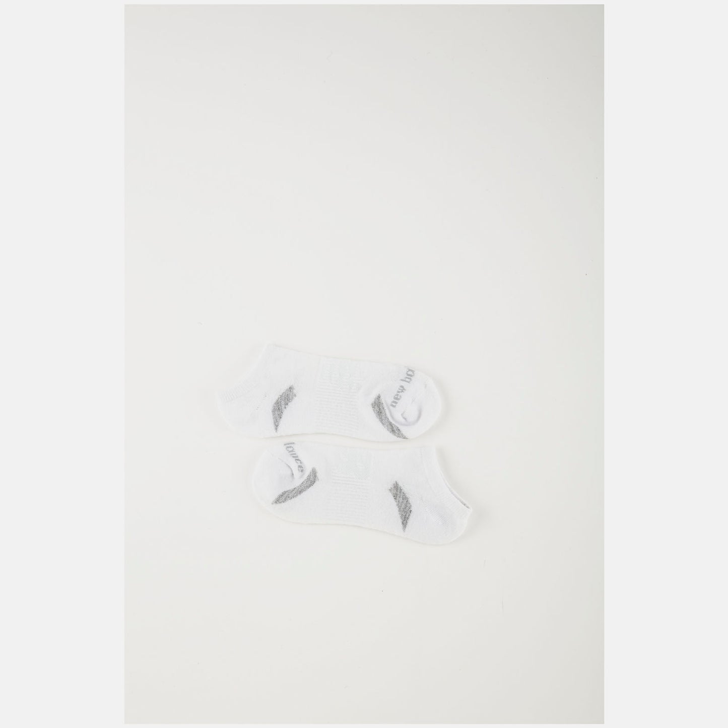 White Performance Cushion No Show Socks 3 Pack | New Balance Accessories