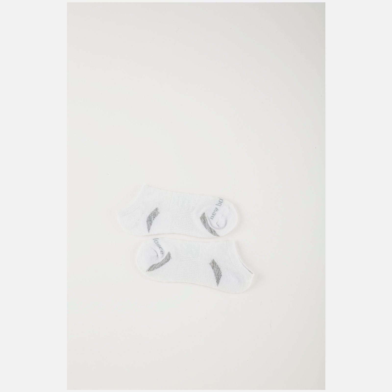 White Performance Cushion No Show Socks 3 Pack | New Balance Accessories