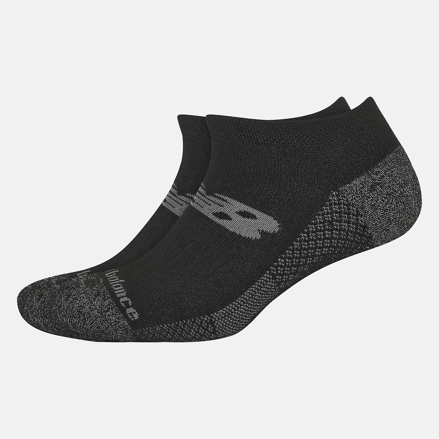 Black Cooling Cushion Performance No Show Socks 2 Pair | New Balance Accessories