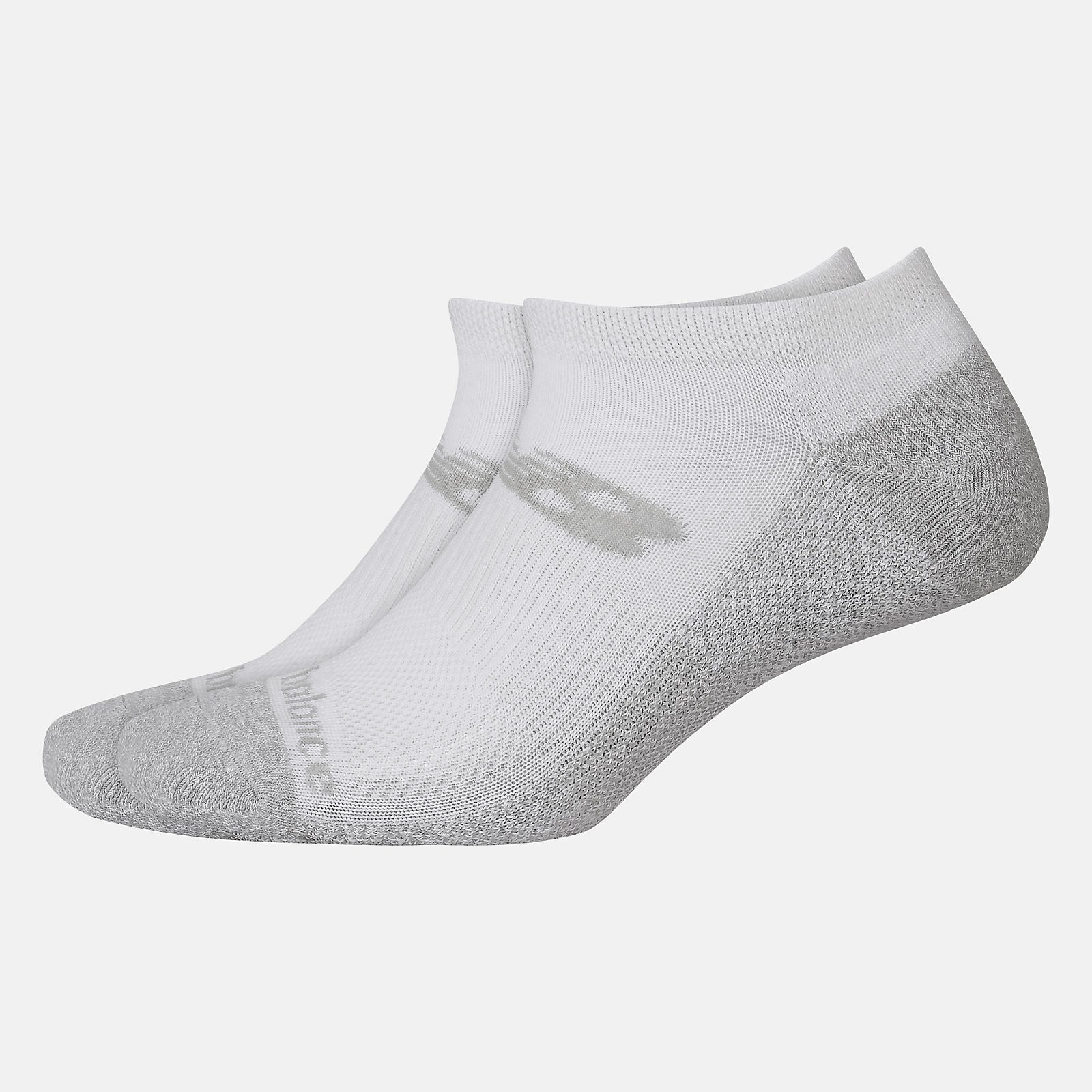 White Cooling Cushion Performance No Show Socks 2 Pair | New Balance Accessories
