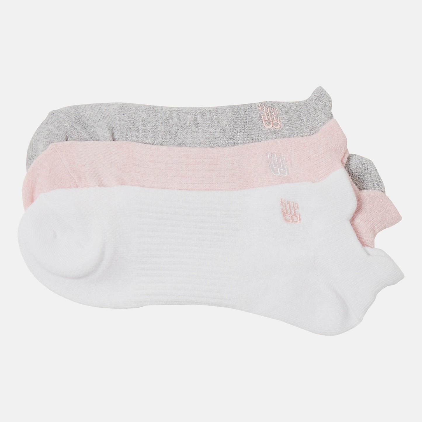 Pink Flat Knit Lowcut Tab Socks 3 Pack | New Balance Accessories