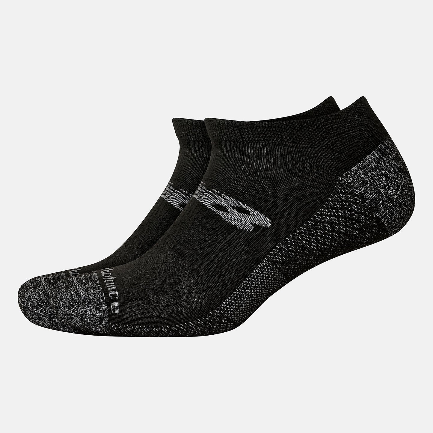 Black Cooling Cushion Performance Lowcut Socks 2 Pair | New Balance Accessories