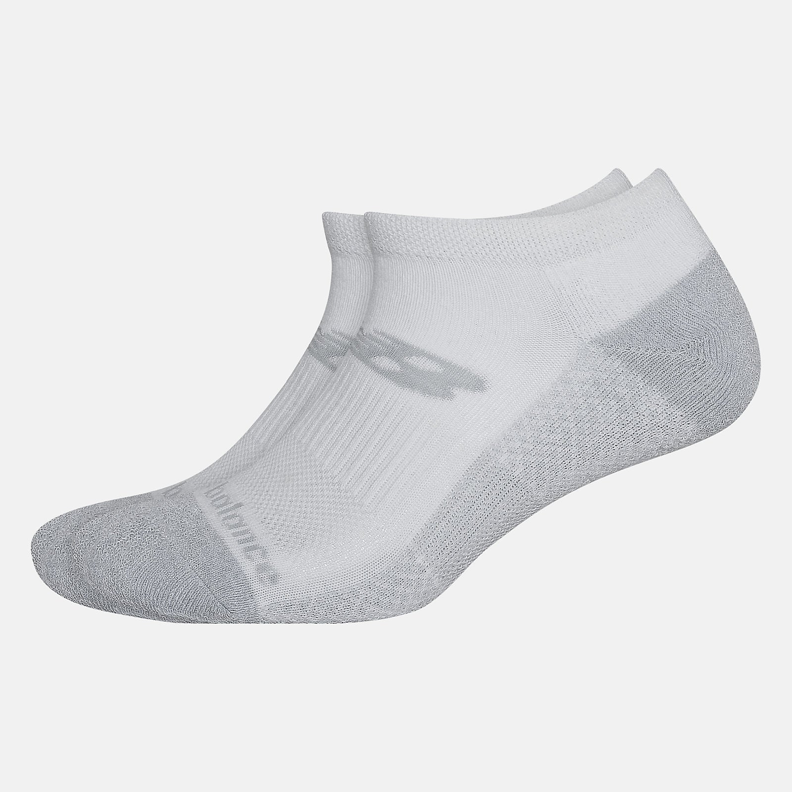 White Cooling Cushion Performance Lowcut Socks 2 Pair | New Balance Accessories