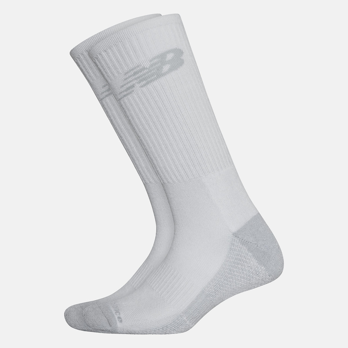 White Cooling Cushion Performance Crew Socks 2 Pair | New Balance Accessories