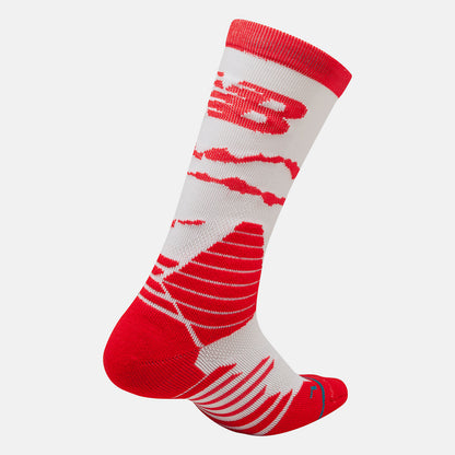 Energy Red/White New Balance x Stance Hoops Socks | New Balance Accessories