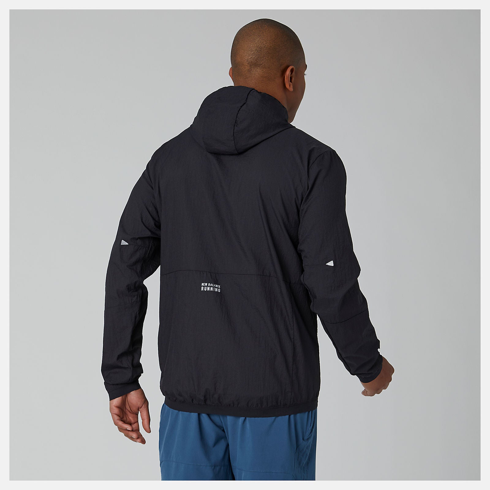 Black Impact Run Light Pack Jacket | New Balance Clothing