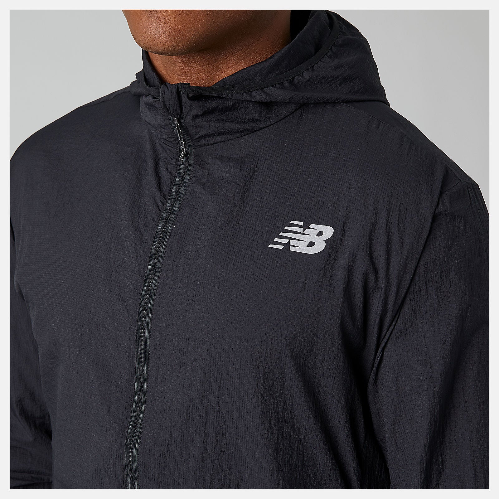 Black Impact Run Light Pack Jacket | New Balance Clothing