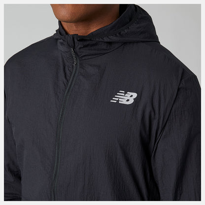 Black Impact Run Light Pack Jacket | New Balance Clothing
