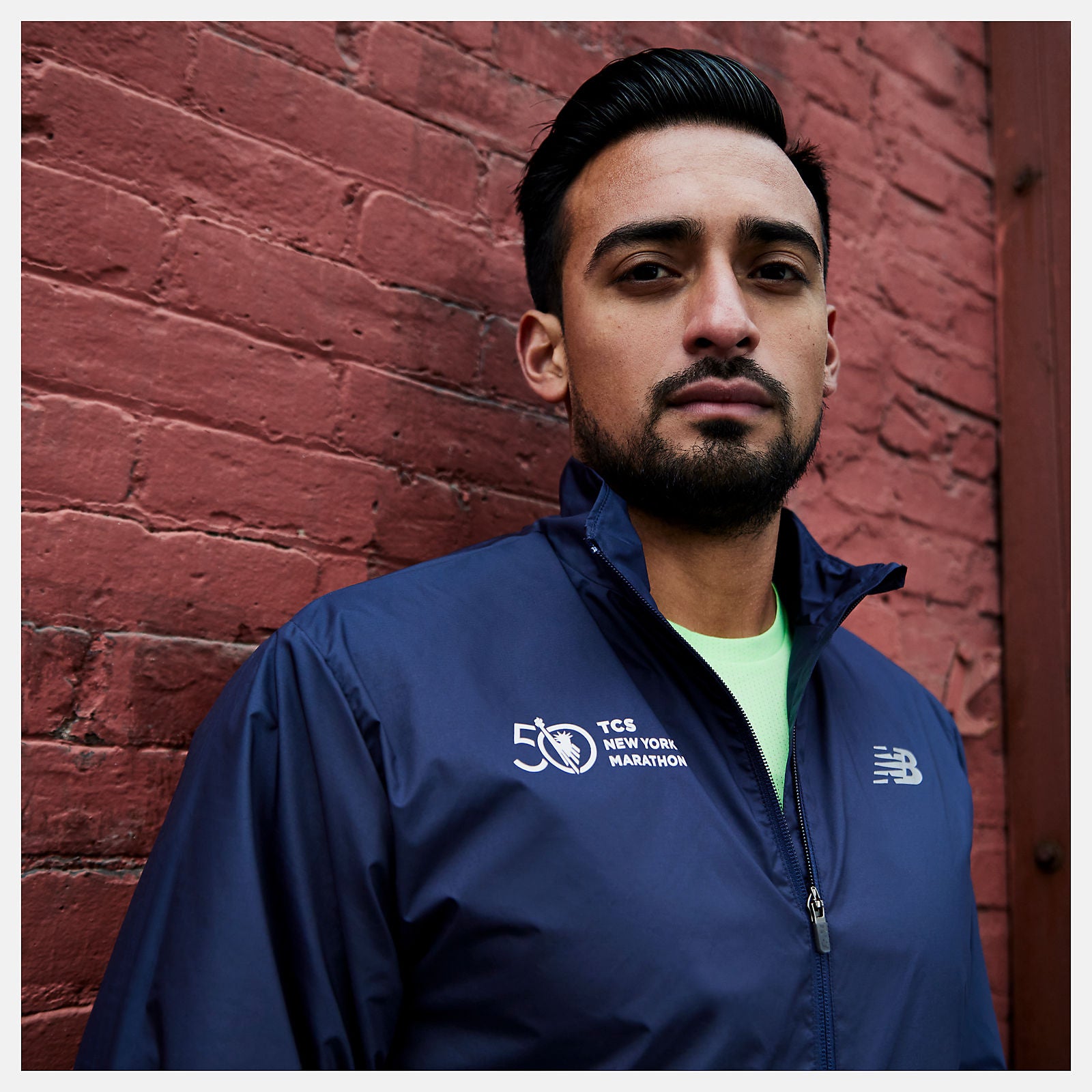 Eclipse Heather NYC Marathon Jacket | New Balance Clothing