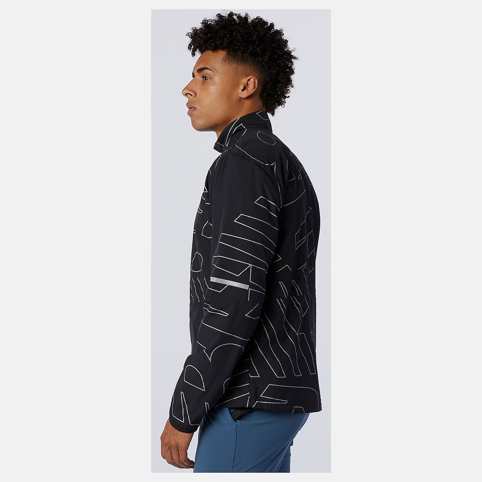 Black Reflective Accelerate Protect Jacket | New Balance Clothing