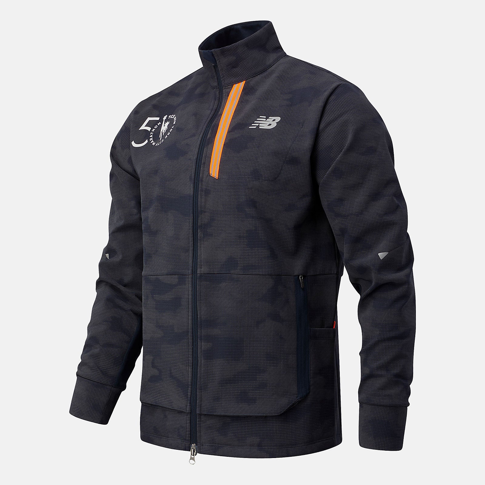 Navy/Reflection NYC Marathon Reflective Impact Run Winter Jacket | New Balance Clothing