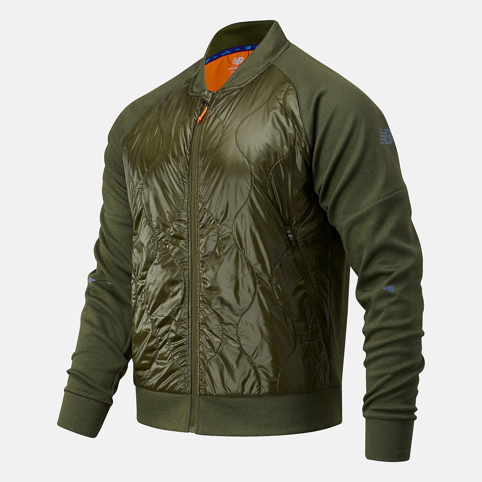 Oak Leaf Green NYC Marathon Q Speed Heat Jacket | New Balance Clothing